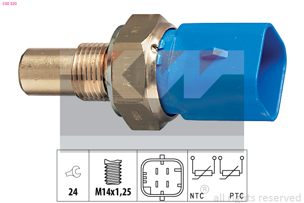 Senzor,temperatura lichid de racire 530 320 KW